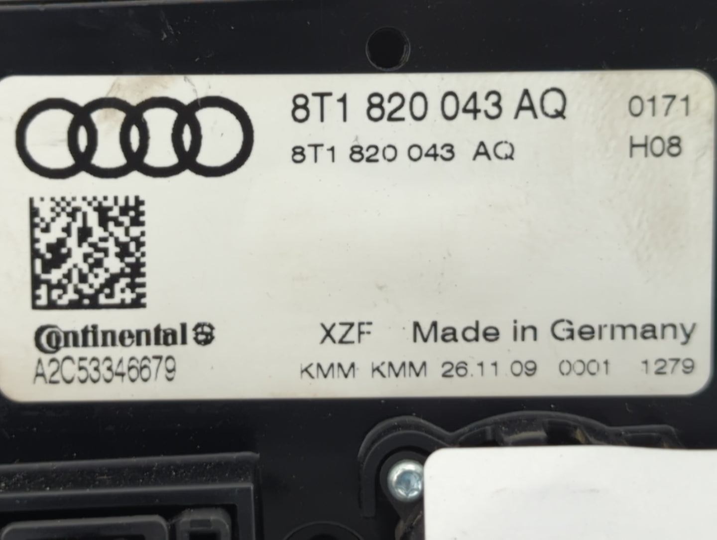 2010-2013 Audi A5 Climate Control Module Temperature AC/Heater Replacement P/N:8T1 820 043 AQ Fits Fits 2009 2010 2011 2012 