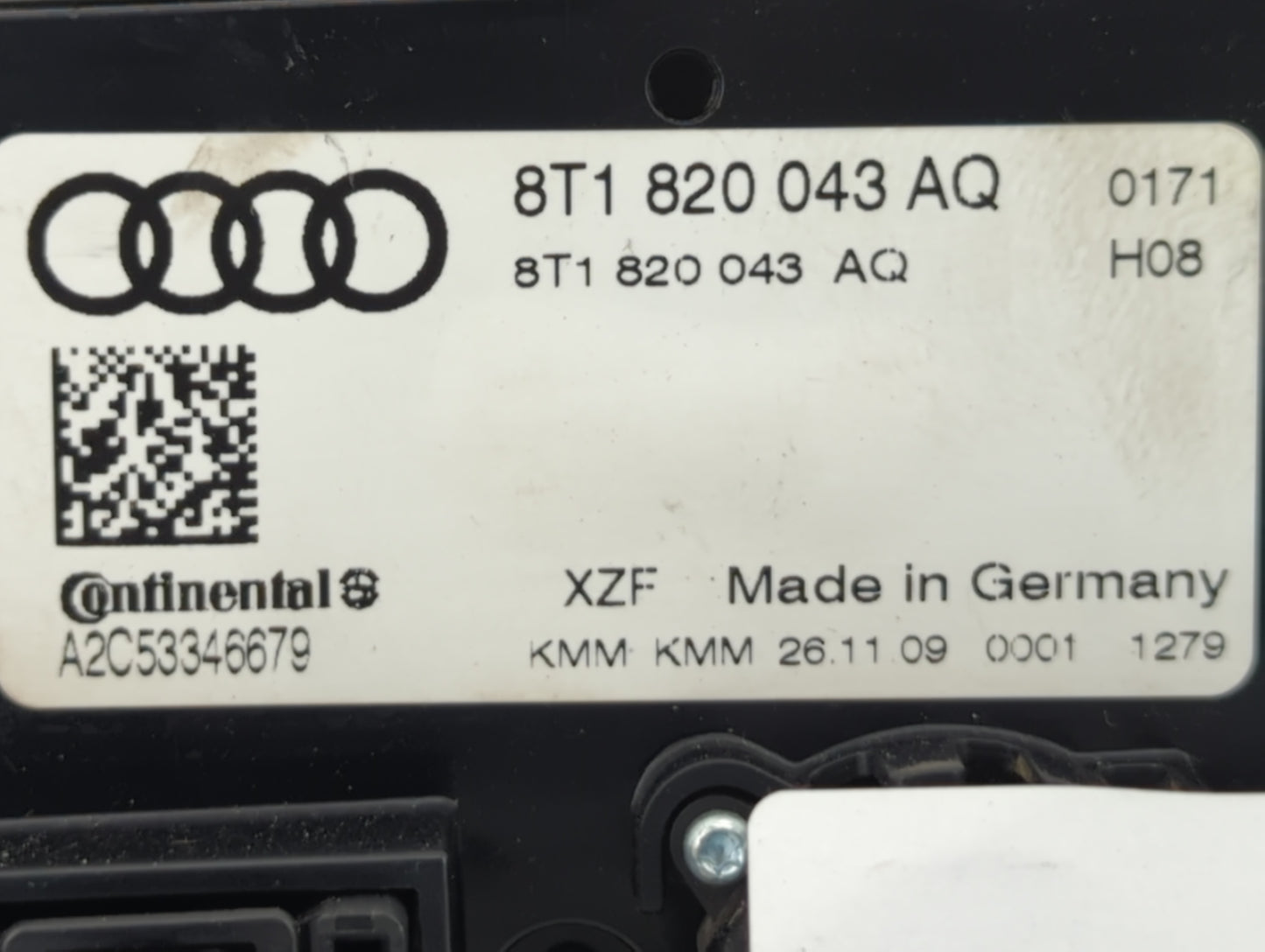 2010-2013 Audi A5 Climate Control Module Temperature AC/Heater Replacement P/N:8T1 820 043 AQ Fits Fits 2009 2010 2011 2012 