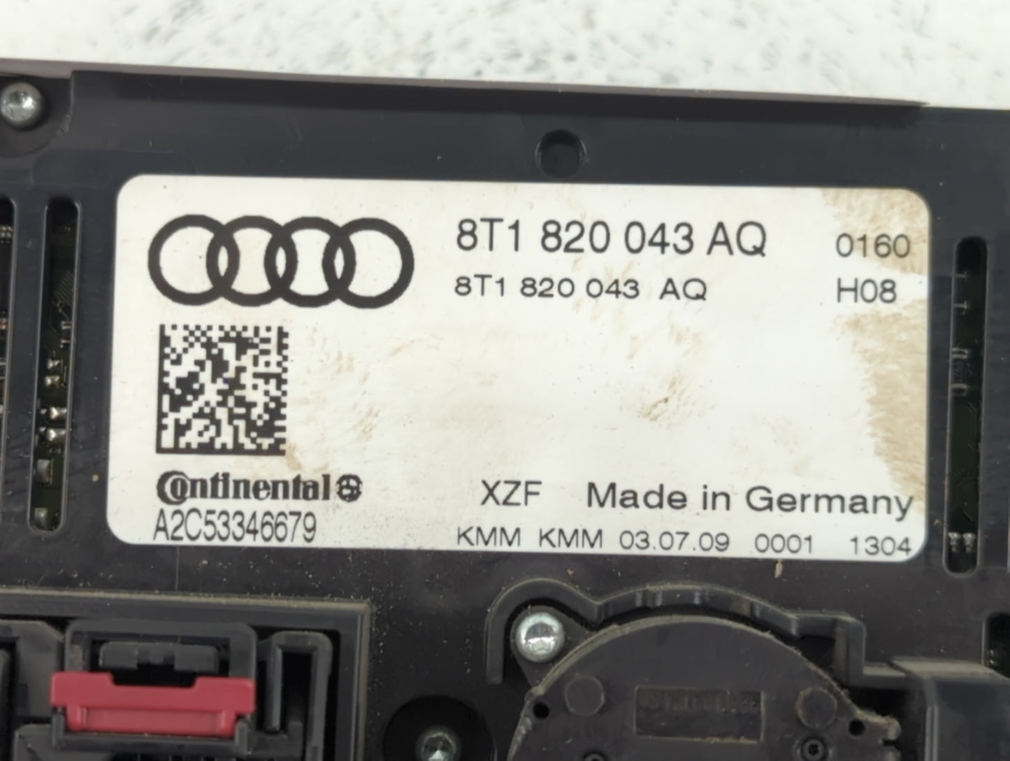 2010-2013 Audi A5 Climate Control Module Temperature AC/Heater Replacement P/N:8T1 820 043 AQ Fits Fits 2009 2010 2011 2012 