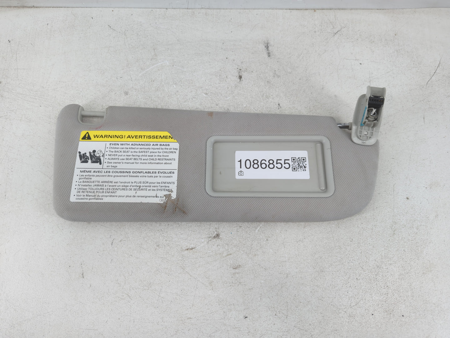 2005-2018 Audi A6 Sun Visor Shade Replacement Passenger Right Mirror Fits OEM Used Auto Parts - Oemusedautoparts1.com