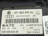 2010 Audi A6 Climate Control Module Temperature AC/Heater Replacement P/N:4F1820043AL 4F0910043B, 5HB008833-56 Fits OEM Used