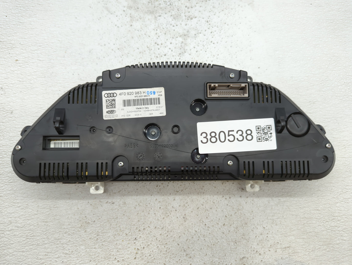 2009-2011 Audi A6 Instrument Cluster Speedometer Gauges P/N:4F0 920 983 H Fits Fits 2009 2010 2011 OEM Used Auto Parts - Oem