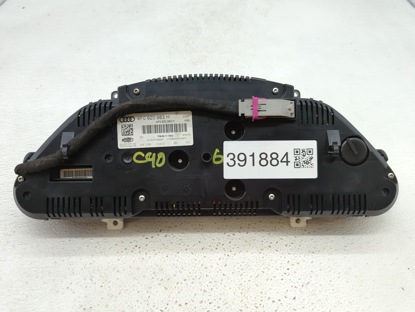 2009-2011 Audi A6 Instrument Cluster Speedometer Gauges P/N:4F0 920 983 H Fits Fits 2009 2010 2011 OEM Used Auto Parts - Oem