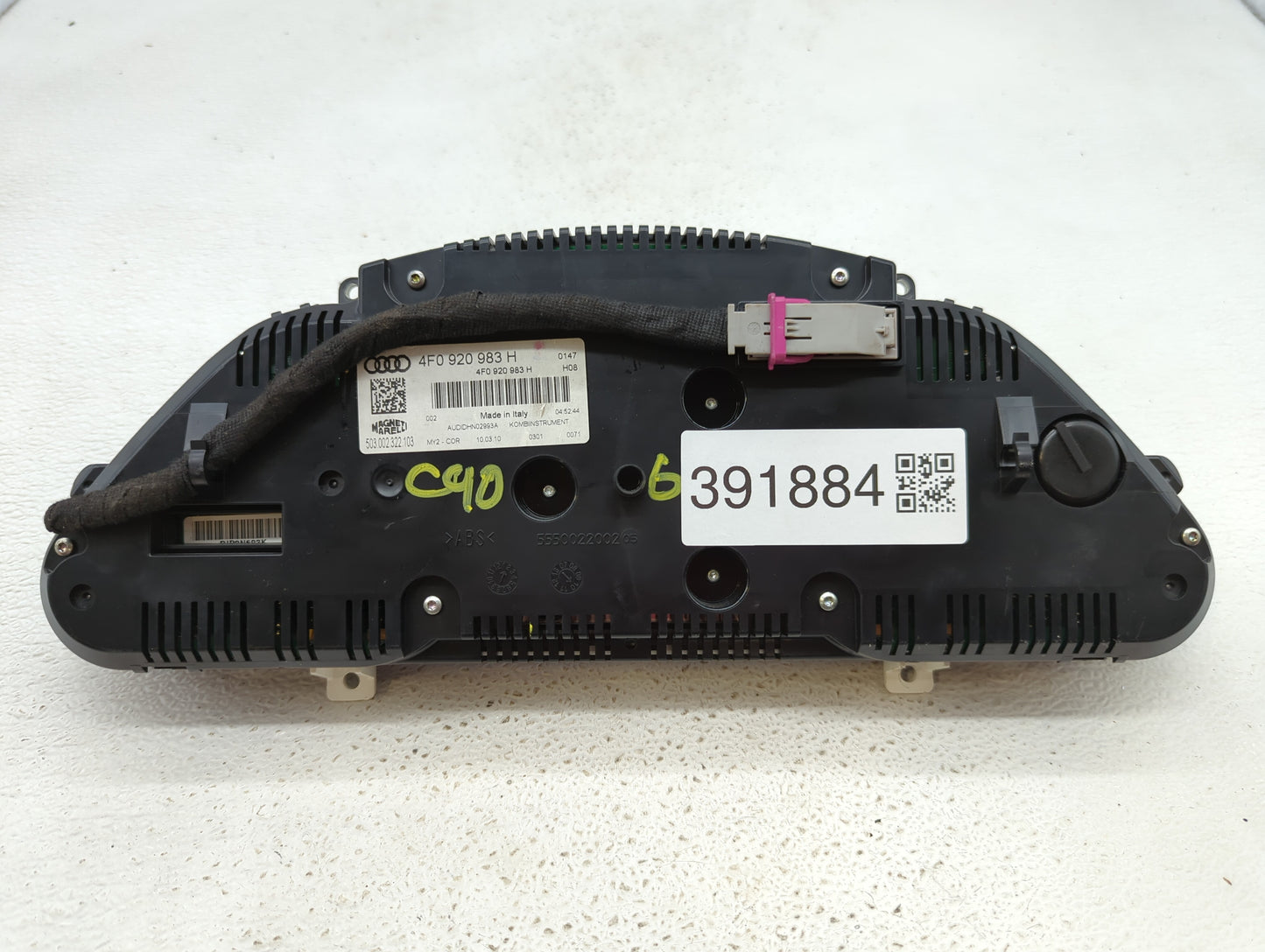 2009-2011 Audi A6 Instrument Cluster Speedometer Gauges P/N:4F0 920 983 H Fits Fits 2009 2010 2011 OEM Used Auto Parts - Oem