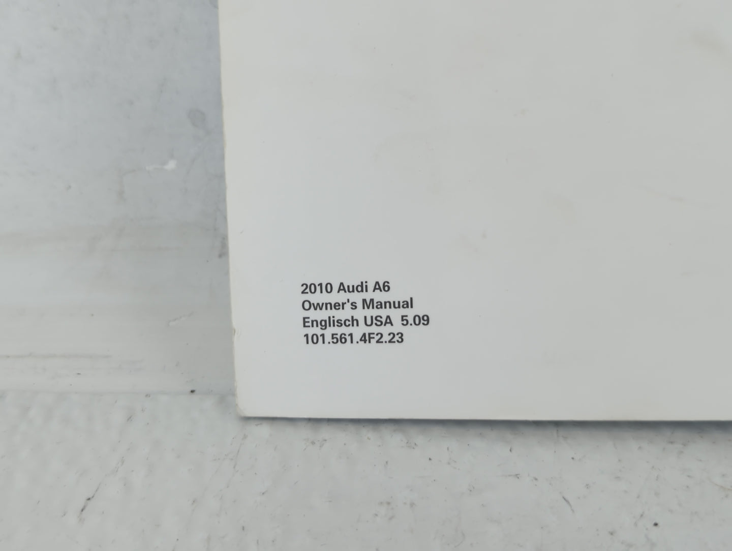 2010 Audi A6 Owners Manual Book Guide OEM Used Auto Parts - Oemusedautoparts1.com