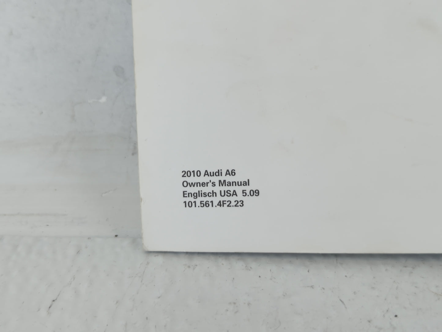 2010 Audi A6 Owners Manual Book Guide OEM Used Auto Parts - Oemusedautoparts1.com