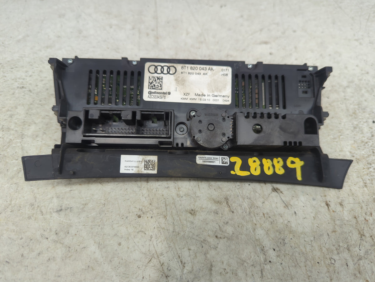 2009-2012 Audi Q5 Climate Control Module Temperature AC/Heater Replacement P/N:8T1 820 043 AK Fits OEM Used Auto Parts - Oem