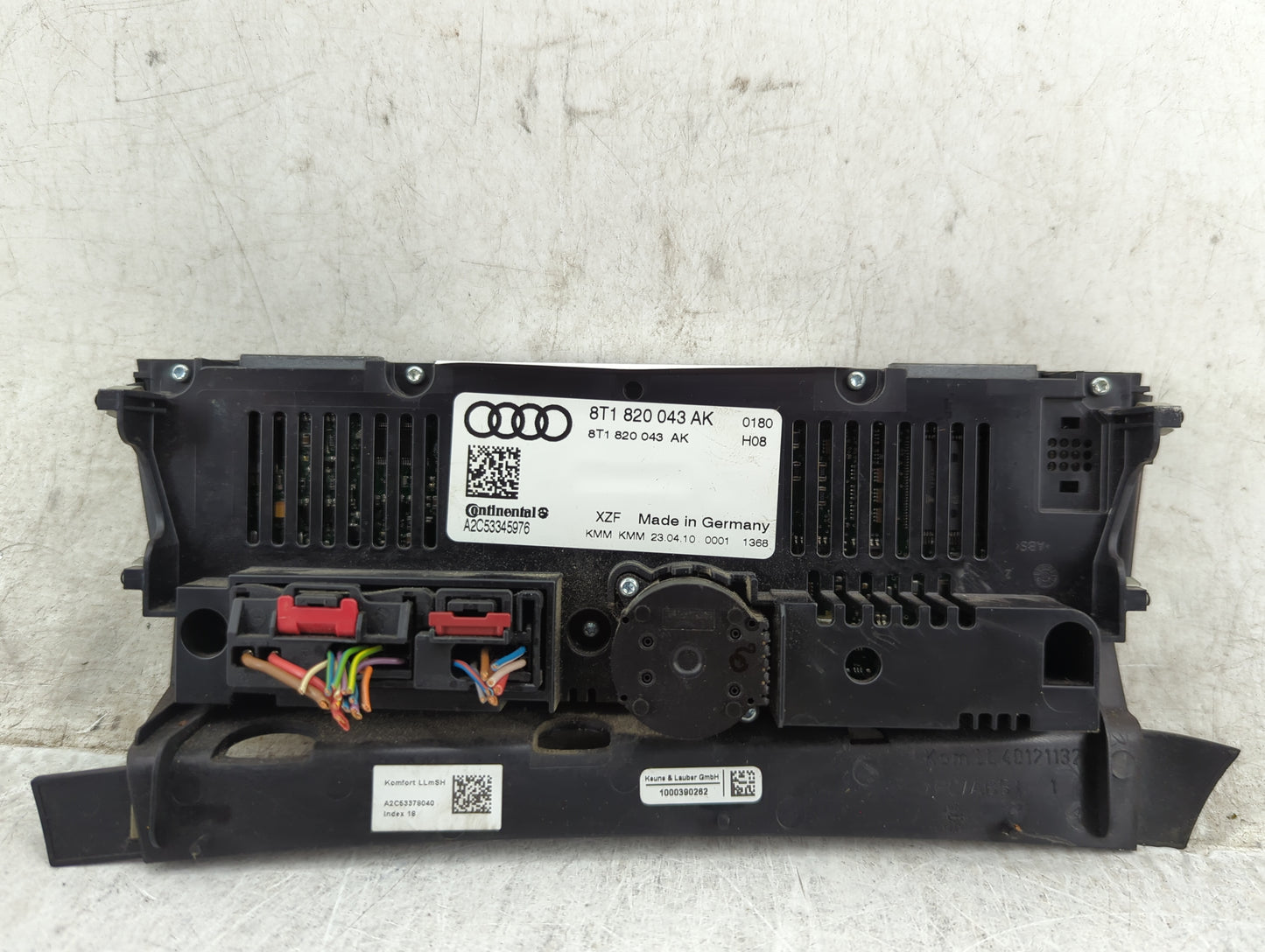 2010 Audi Q5 Climate Control Module Temperature AC/Heater Replacement P/N:8T1820043AK A2C53345976 Fits OEM Used Auto Parts -