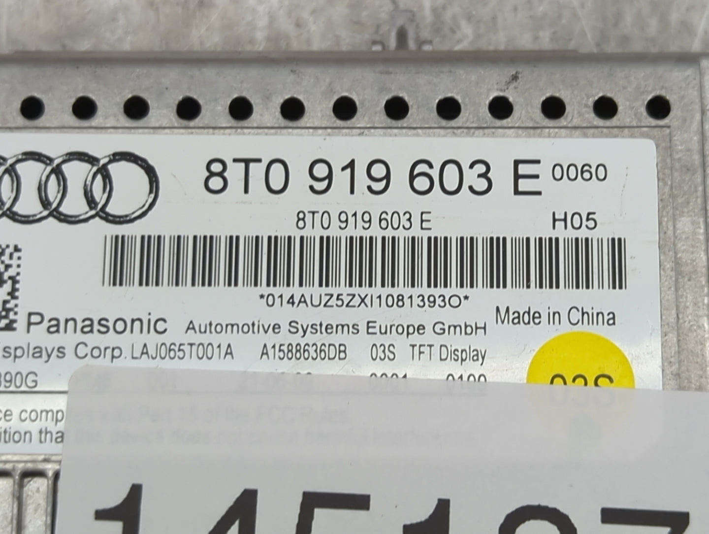 2009-2017 Audi Q5 Information Display Screen - Oemusedautoparts1.com