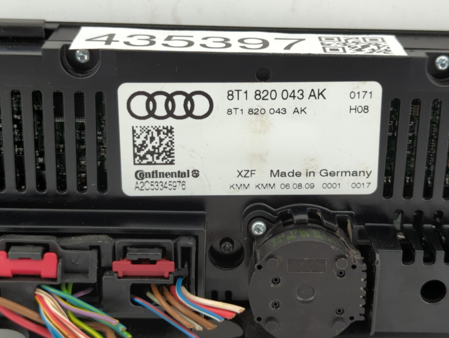 2009-2012 Audi Q5 Climate Control Module Temperature AC/Heater Replacement P/N:8T1 820 403 AK Fits OEM Used Auto Parts - Oem