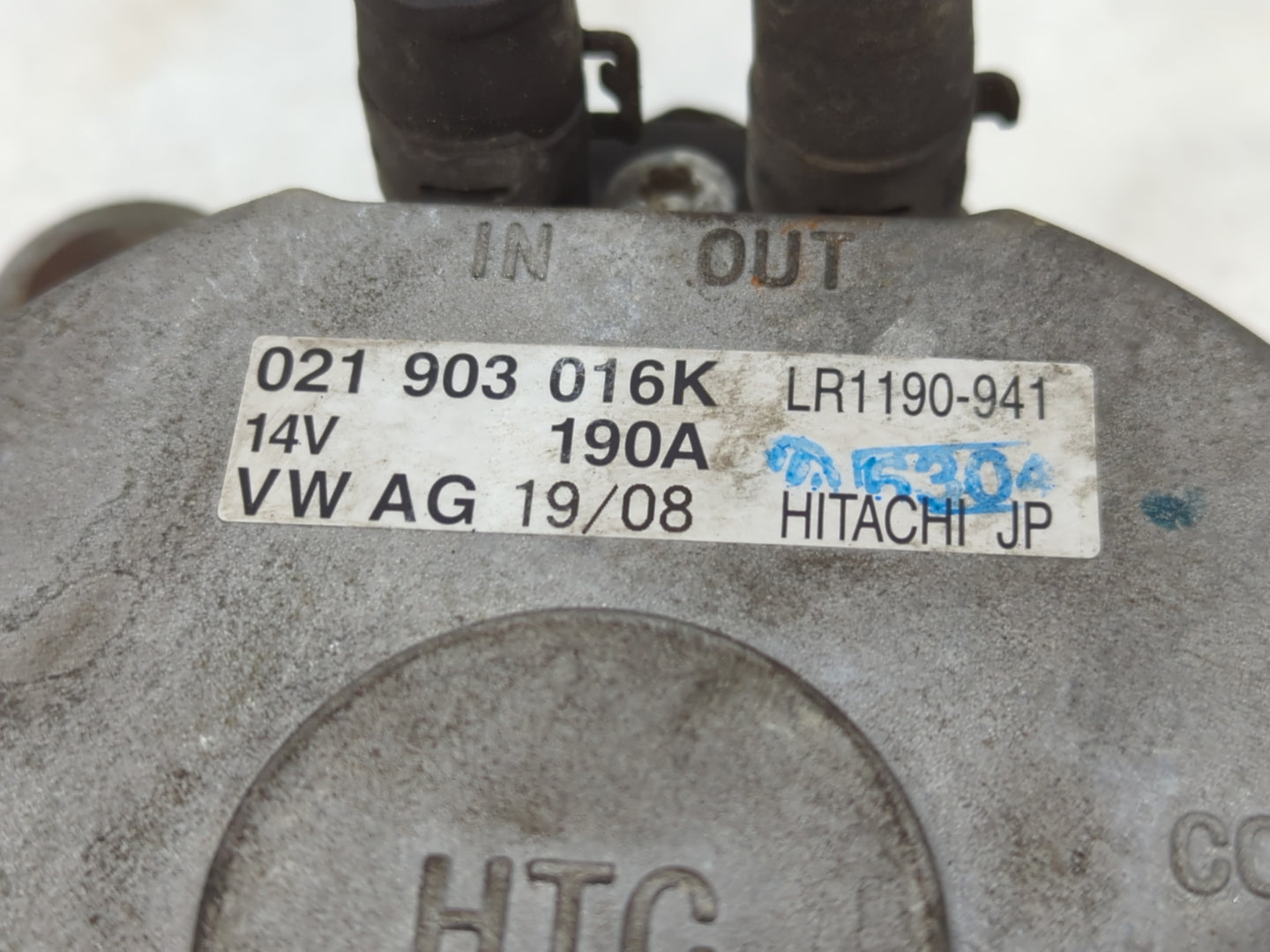 2009-2010 Audi Q7 Alternator Replacement Generator Charging Assembly Engine OEM P/N:021903016 180AVWAG Fits Fits 2009 2010 O