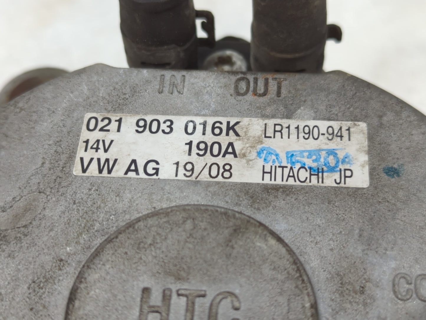 2009-2010 Audi Q7 Alternator Replacement Generator Charging Assembly Engine OEM P/N:021903016 180AVWAG Fits Fits 2009 2010 O