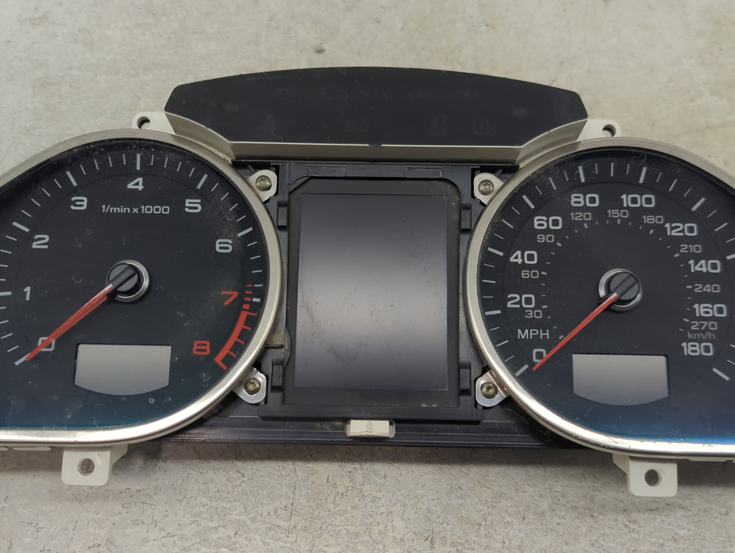2010 Audi Q7 Instrument Cluster Speedometer Gauges P/N:4L0 920 982 M Fits OEM Used Auto Parts - Oemusedautoparts1.com