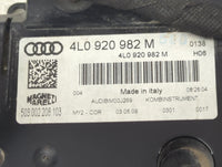 2010 Audi Q7 Instrument Cluster Speedometer Gauges P/N:4L0 920 982 M Fits OEM Used Auto Parts - Oemusedautoparts1.com