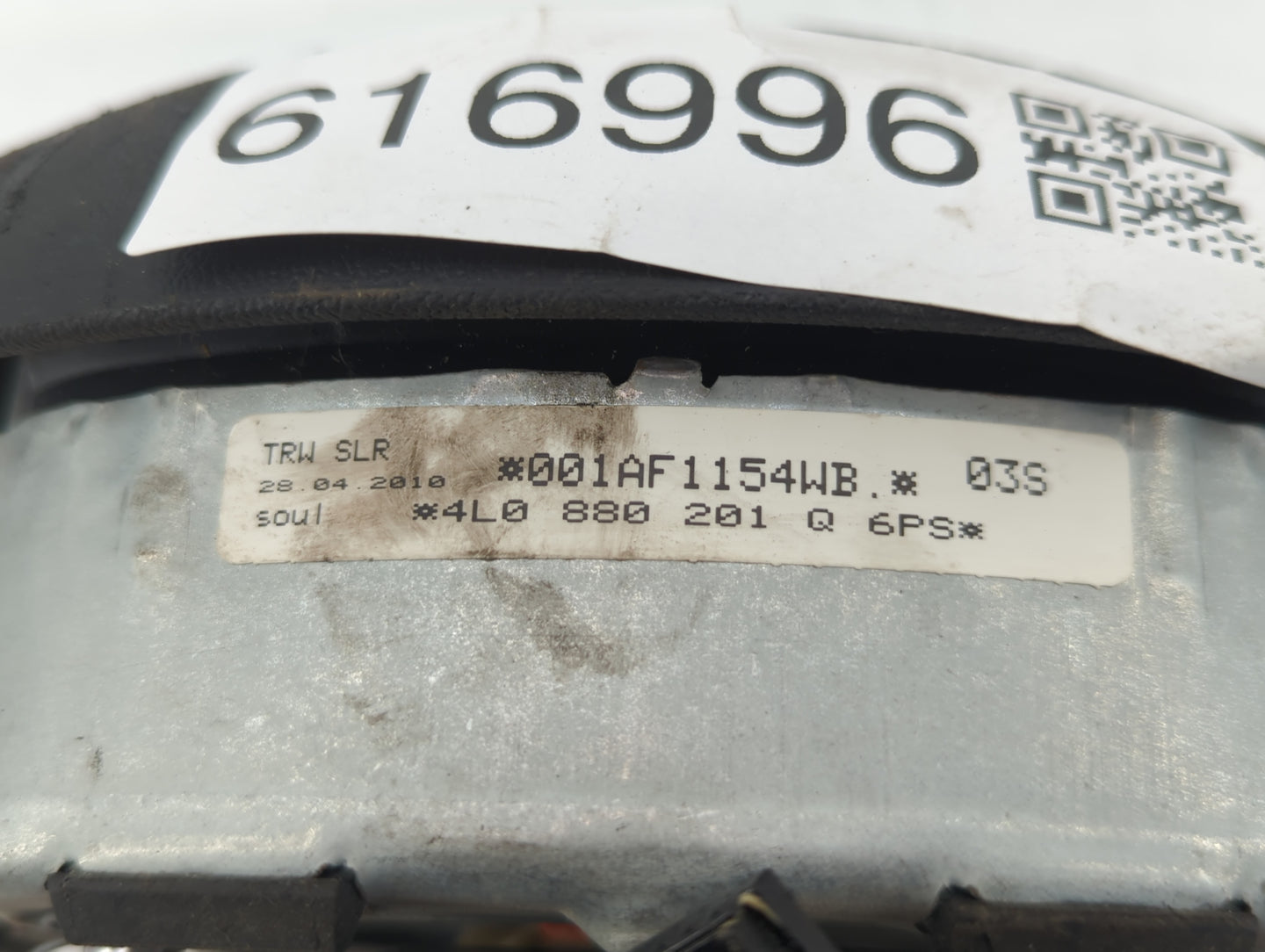 2007-2010 Audi Q7 Air Bag Driver Left Steering Wheel Mounted P/N:4L0 880 201 Q 6PS Fits Fits 2007 2008 2009 2010 OEM Used Au