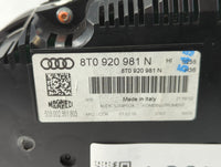2010 Audi S5 Instrument Cluster Speedometer Gauges P/N:8T0 920 981 N Fits OEM Used Auto Parts - Oemusedautoparts1.com