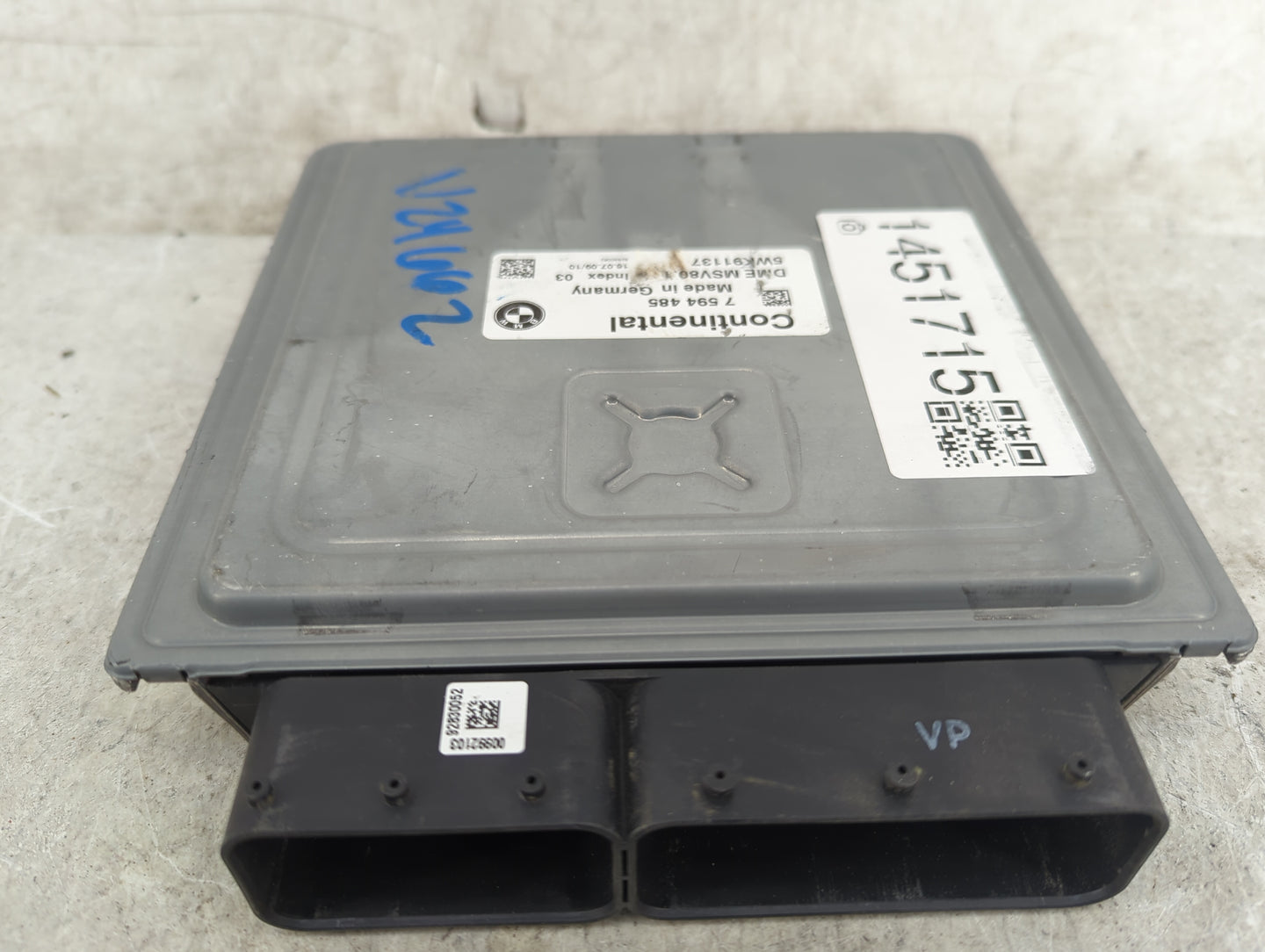 2007-2010 Bmw 328i PCM Engine Control Computer ECU ECM PCU OEM P/N:7594485 5WK91137, DME MSV80 Fits Fits 2007 2008 2009 2010