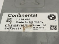 2007-2010 Bmw 328i PCM Engine Control Computer ECU ECM PCU OEM P/N:7594485 5WK91137, DME MSV80 Fits Fits 2007 2008 2009 2010