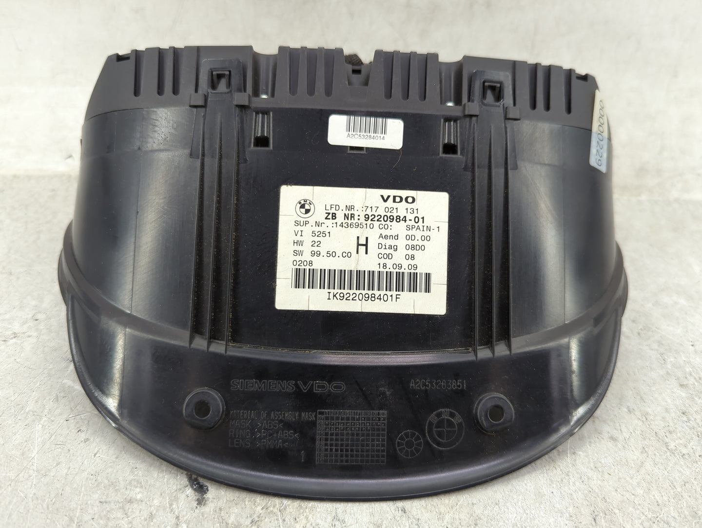 2007-2012 Bmw 328i Instrument Cluster Speedometer Gauges Miles: Fits Fits 2007 2008 2009 2010 2011 2012 OEM Used Auto Parts 