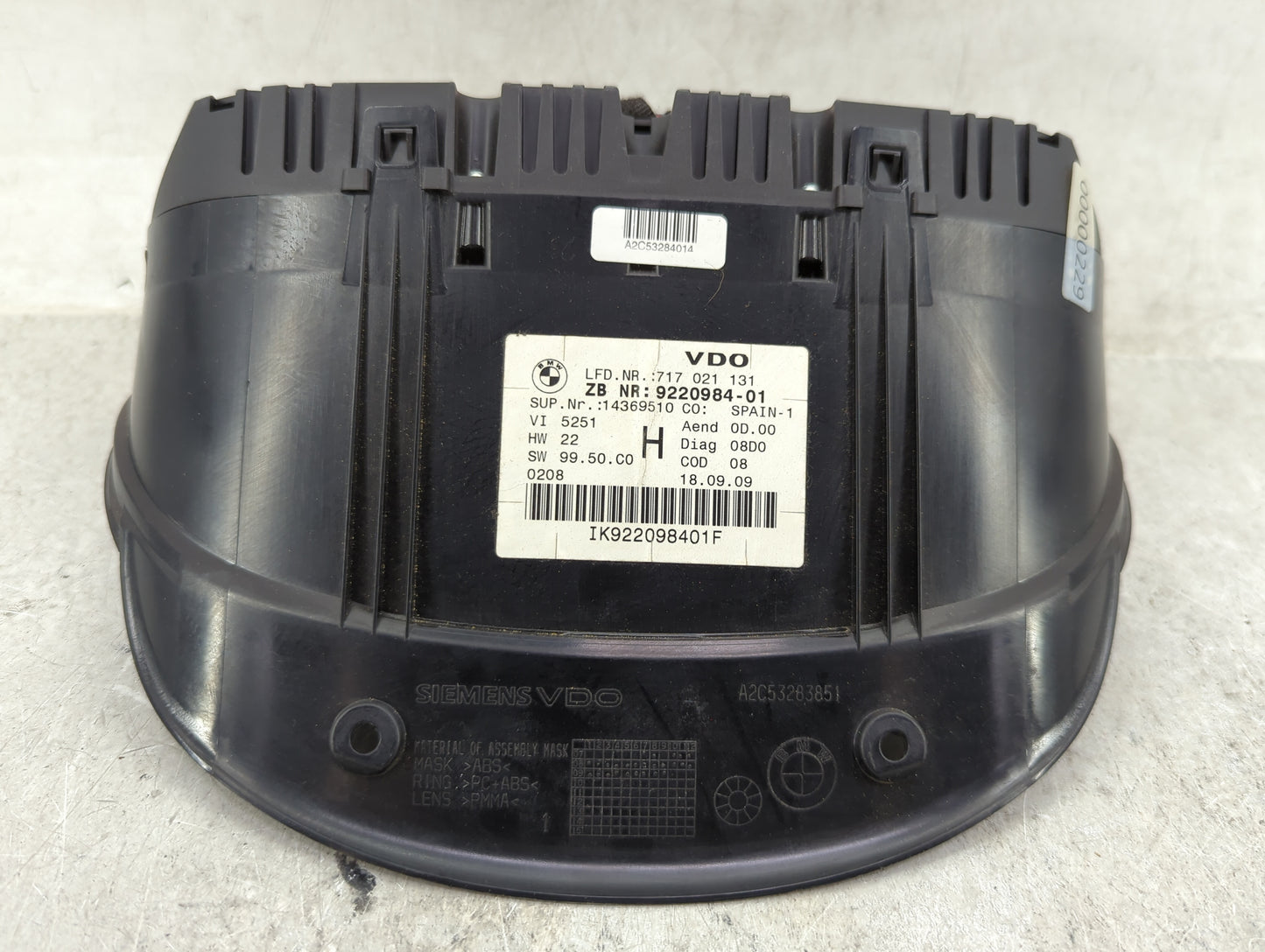 2007-2012 Bmw 328i Instrument Cluster Speedometer Gauges Miles: Fits Fits 2007 2008 2009 2010 2011 2012 OEM Used Auto Parts 