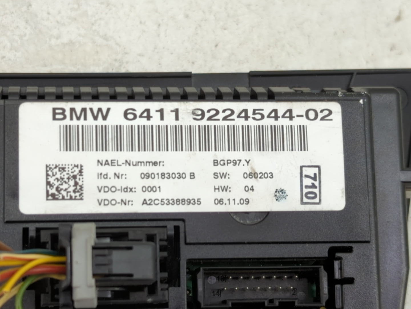 2010-2012 Bmw 328i Climate Control Module Temperature AC/Heater Replacement P/N:9224544-02 Fits Fits 2010 2011 2012 2013 201