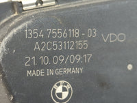 2007-2013 Bmw 328i Throttle Body P/N:1354 7556118-03 A2C53112155 Fits Fits 2007 2008 2009 2010 2011 2012 2013 OEM Used Auto 