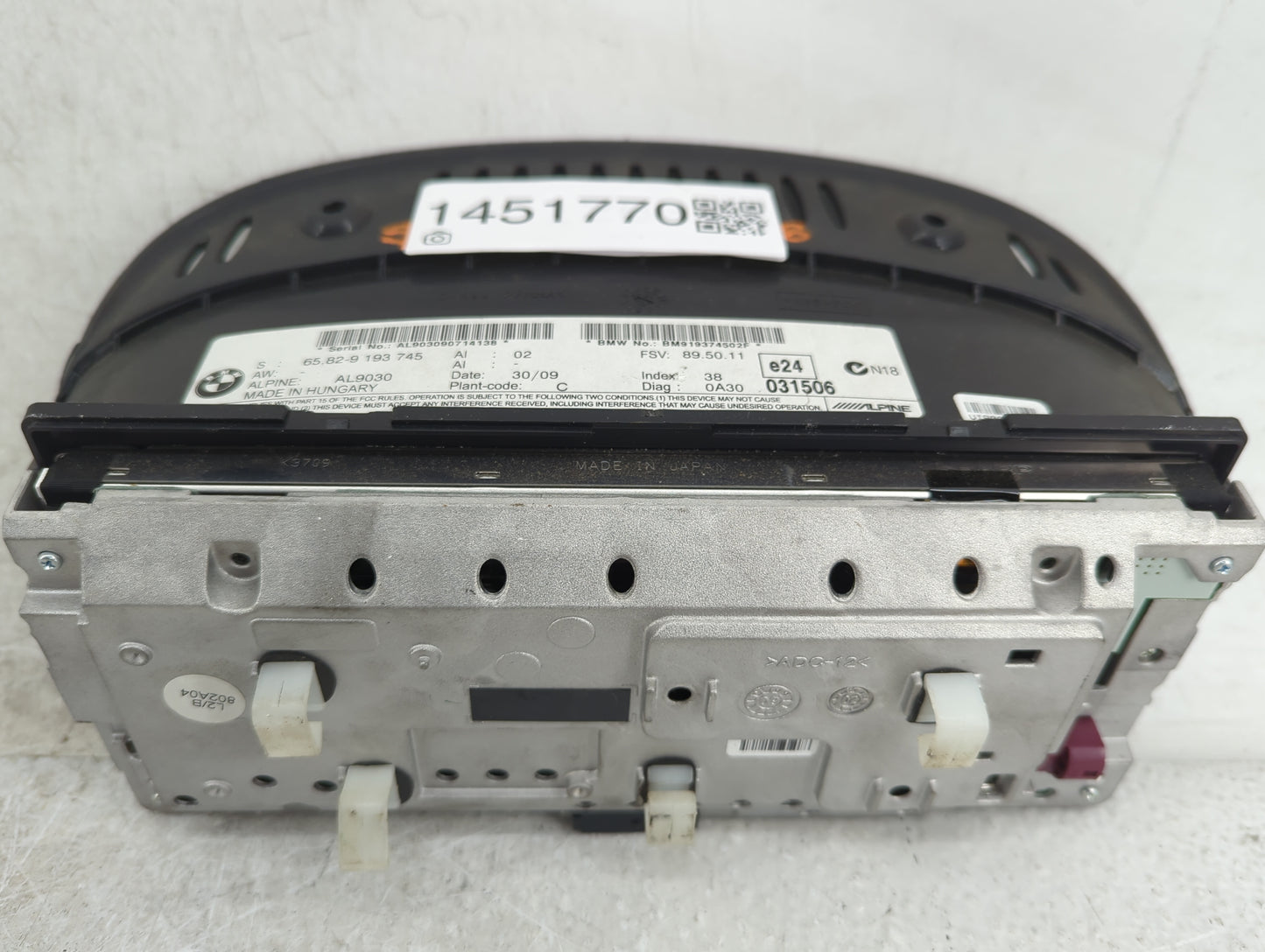 2010 Bmw 528 Information Display Screen - Oemusedautoparts1.com