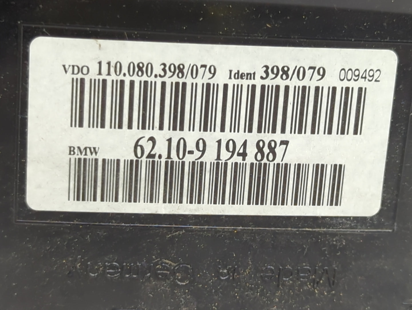 2008-2010 Bmw 528 Instrument Cluster Speedometer Gauges P/N:62.10-9 194 887 110.080.398/079 Miles:116K Fits Fits 2008 2009 2