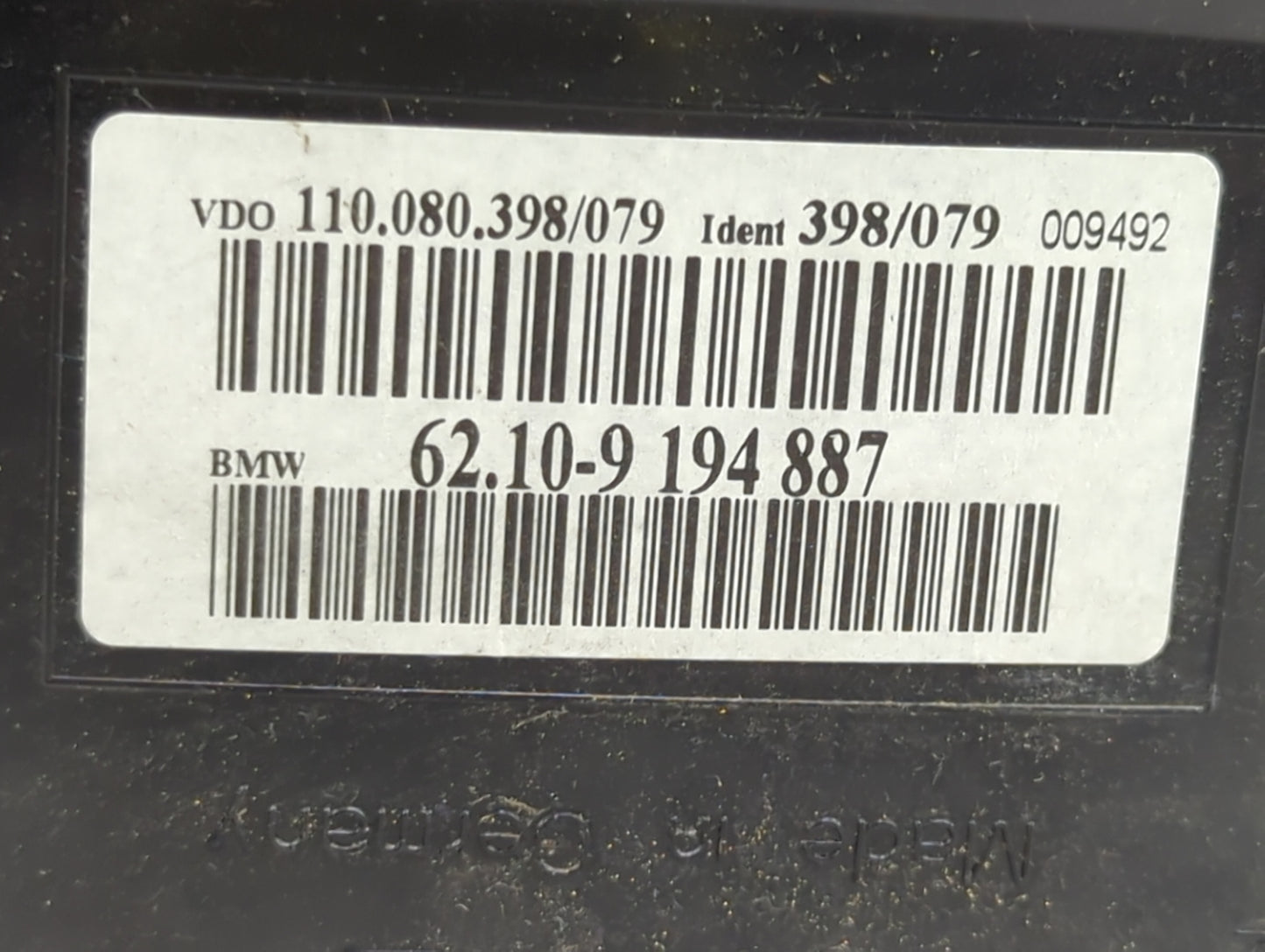 2008-2010 Bmw 528 Instrument Cluster Speedometer Gauges P/N:62.10-9 194 887 110.080.398/079 Miles:116K Fits Fits 2008 2009 2