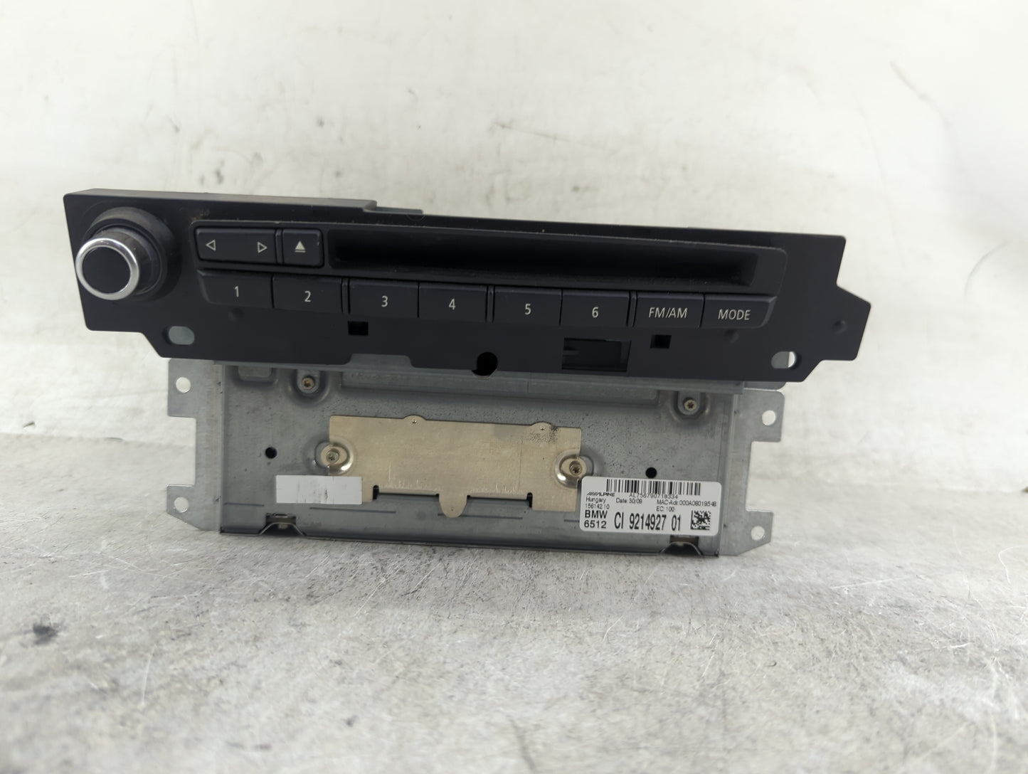 2010 Bmw 528 Radio AM FM Cd Player Receiver Replacement P/N:9214927 Fits OEM Used Auto Parts - Oemusedautoparts1.com