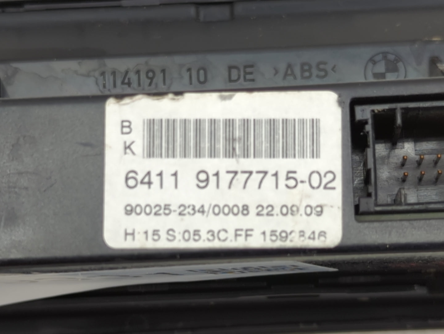 2008-2010 Bmw 528 Climate Control Module Temperature AC/Heater Replacement P/N:6411 9177715-02 6 975 361 Fits Fits 2008 2009