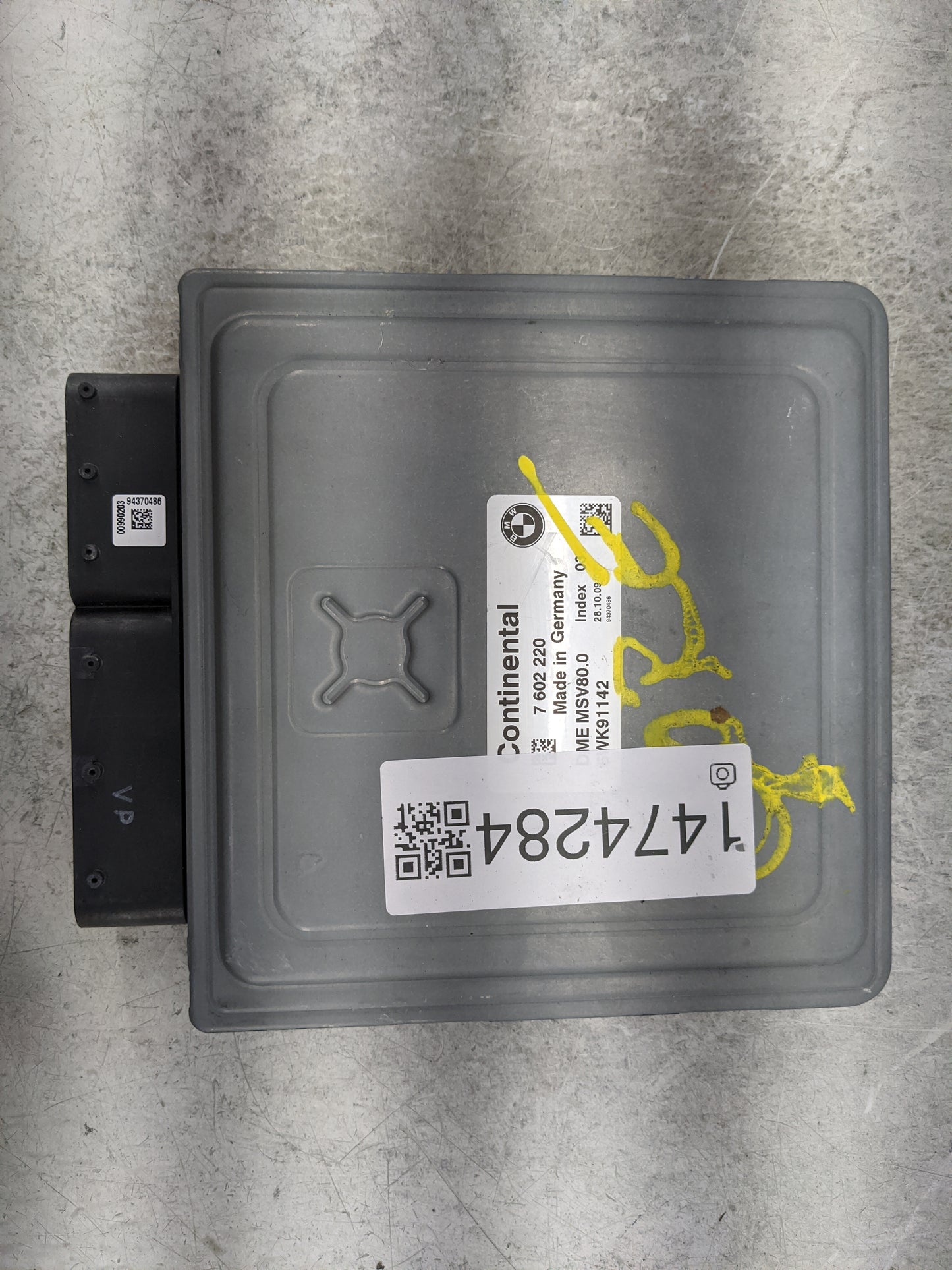 2008-2010 Bmw 528 PCM Engine Control Computer ECU ECM PCU OEM P/N:7602220 5WK91142, DME MSV80.0 Fits Fits 2007 2008 2009 201