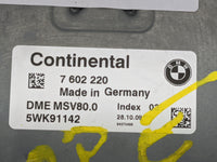 2008-2010 Bmw 528 PCM Engine Control Computer ECU ECM PCU OEM P/N:7602220 5WK91142, DME MSV80.0 Fits Fits 2007 2008 2009 201