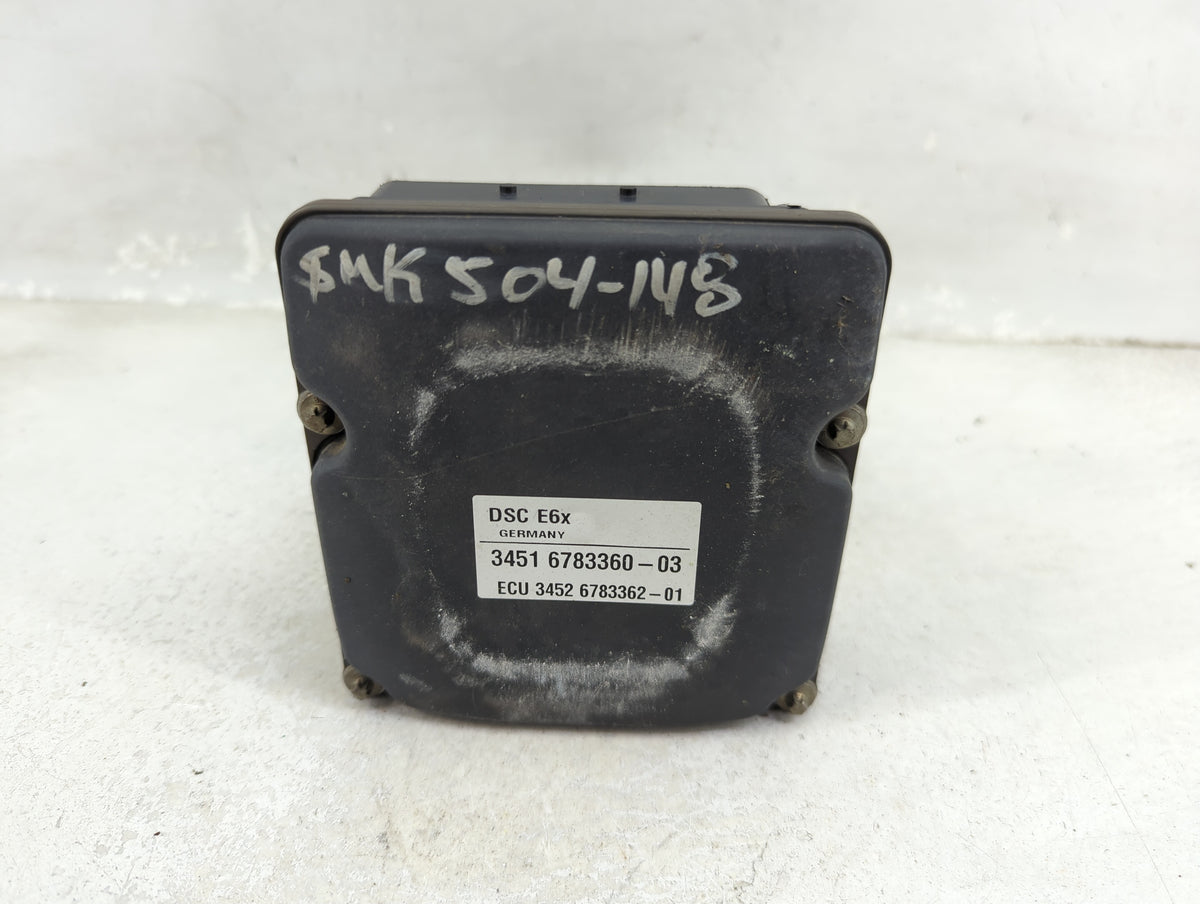 2008-2010 Bmw 528i Anti-Lock Brake ABS Pump Module Actuator OEM P/N:6783360-06 Fits Fits 2008 2009 2010 OEM Used Auto Parts 