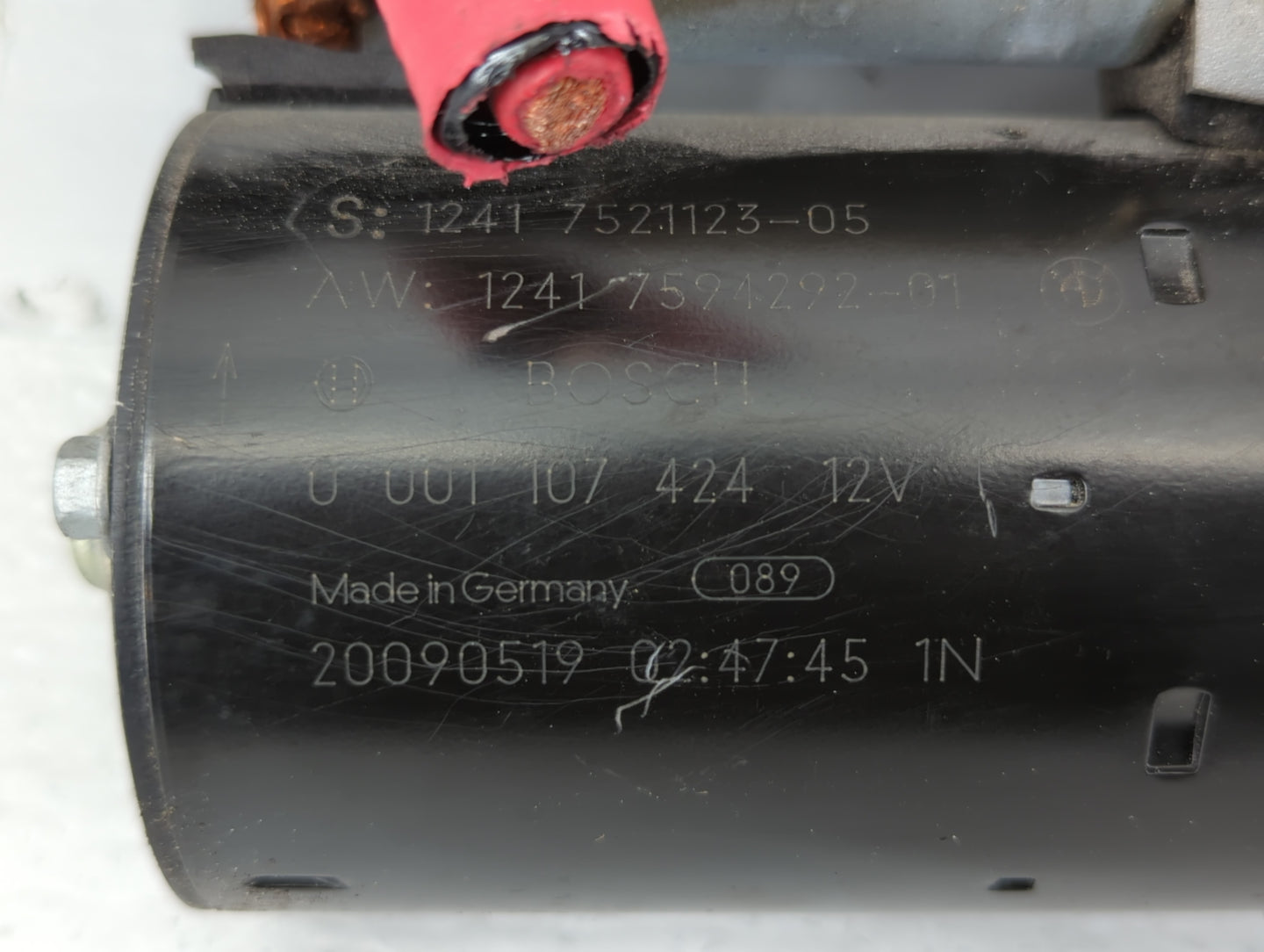 2008-2011 Bmw 528i Car Starter Motor Solenoid OEM P/N:7521123-05 20090519 Fits Fits 2005 2006 2007 2008 2009 2010 2011 OEM U