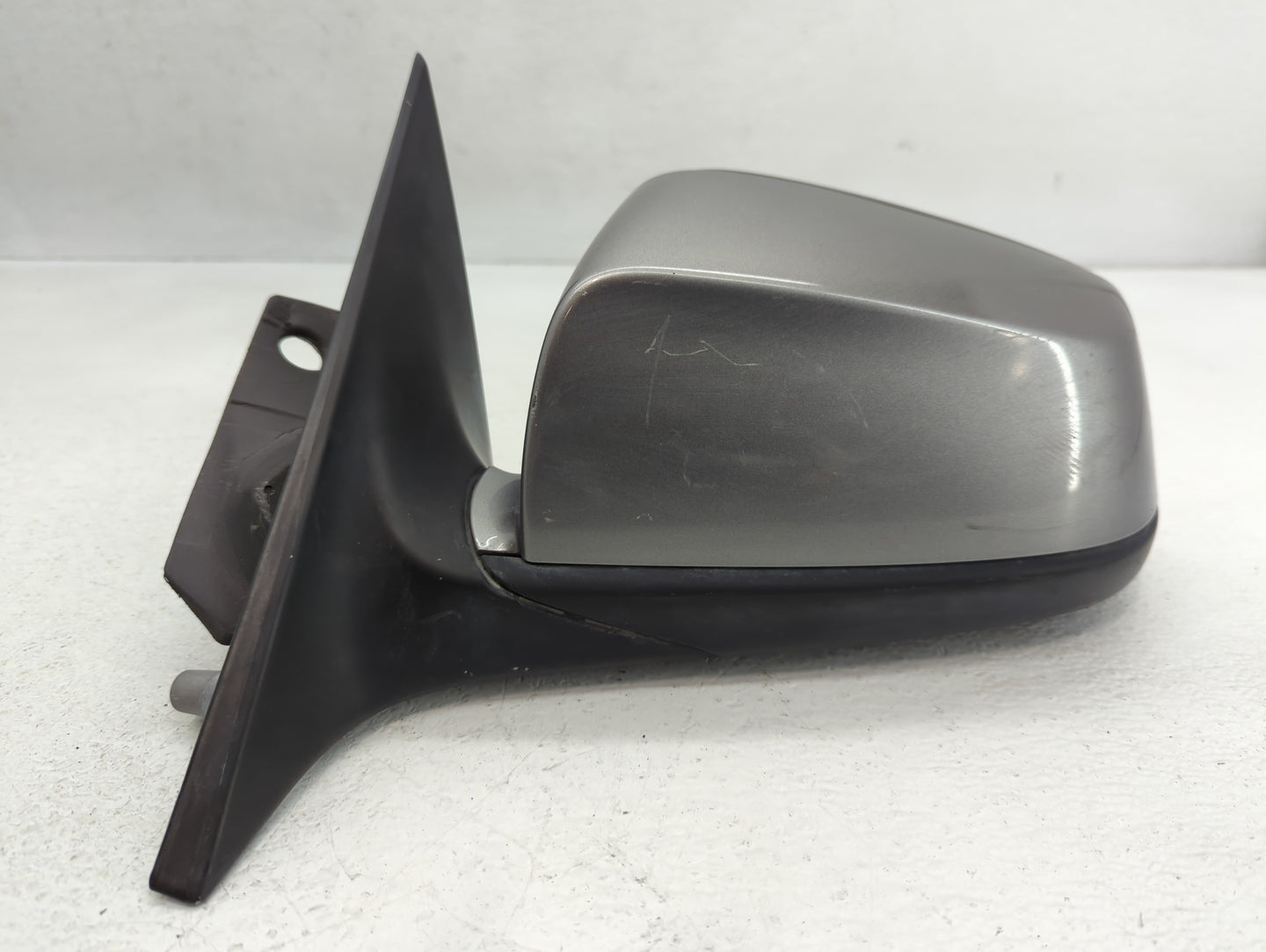 2008-2010 Bmw 528i Driver Left Side View Manual Door Mirror Dark Gray - Oemusedautoparts1.com