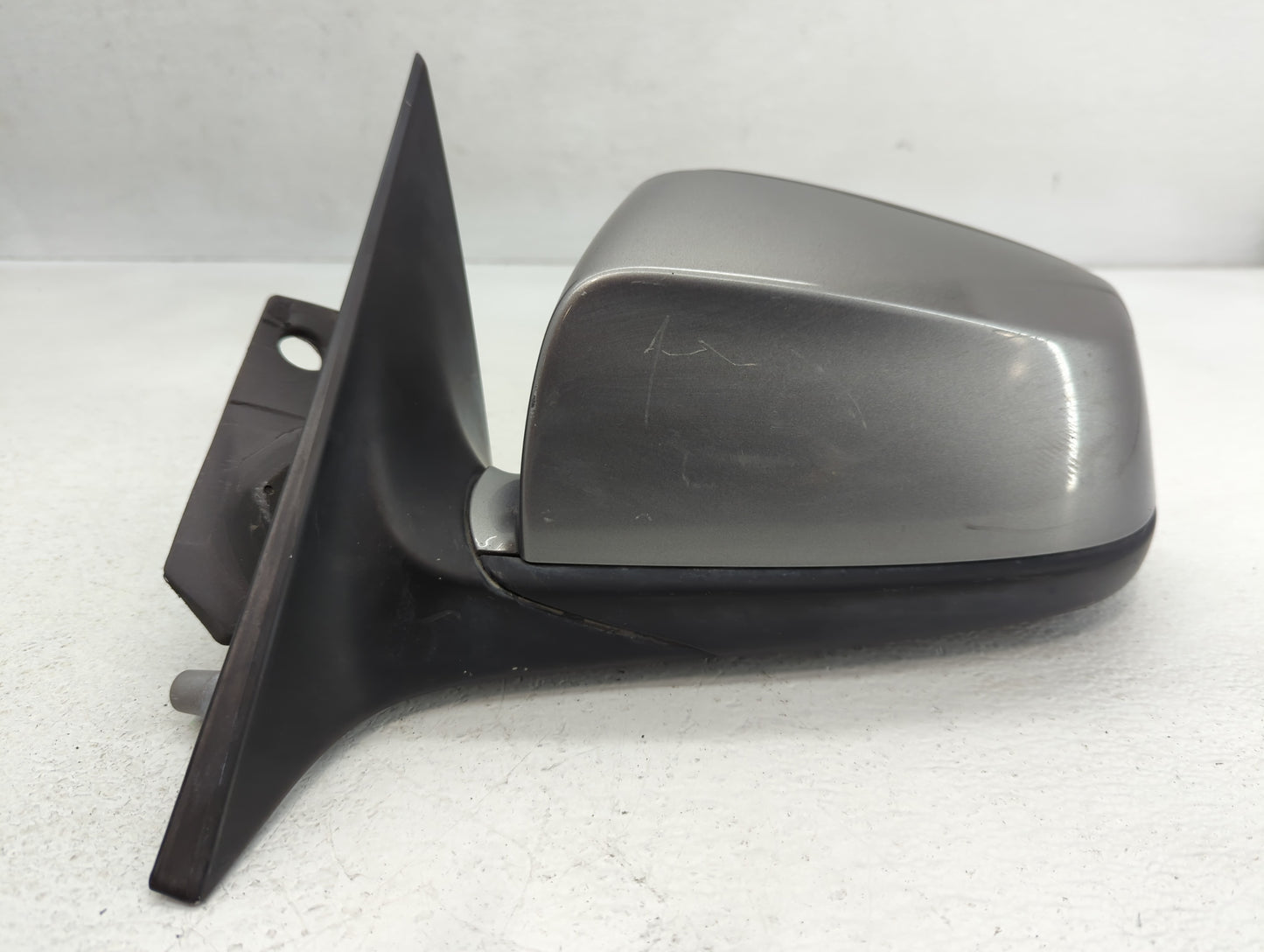 2008-2010 Bmw 528i Driver Left Side View Manual Door Mirror Dark Gray - Oemusedautoparts1.com