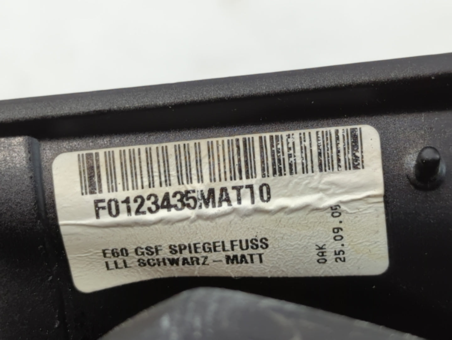 2008-2010 Bmw 528i Driver Left Side View Manual Door Mirror Dark Gray - Oemusedautoparts1.com