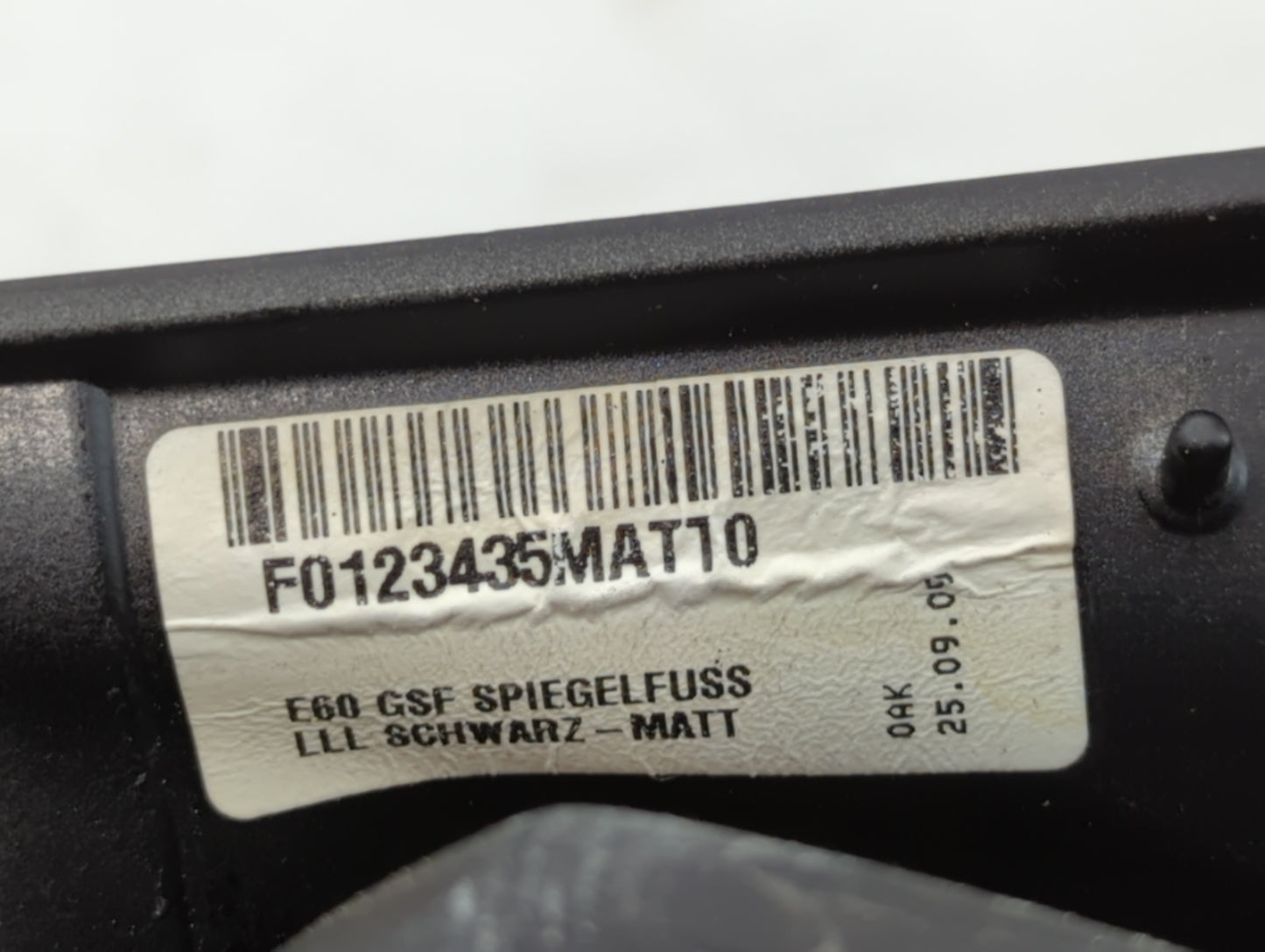 2008-2010 Bmw 528i Driver Left Side View Manual Door Mirror Dark Gray - Oemusedautoparts1.com