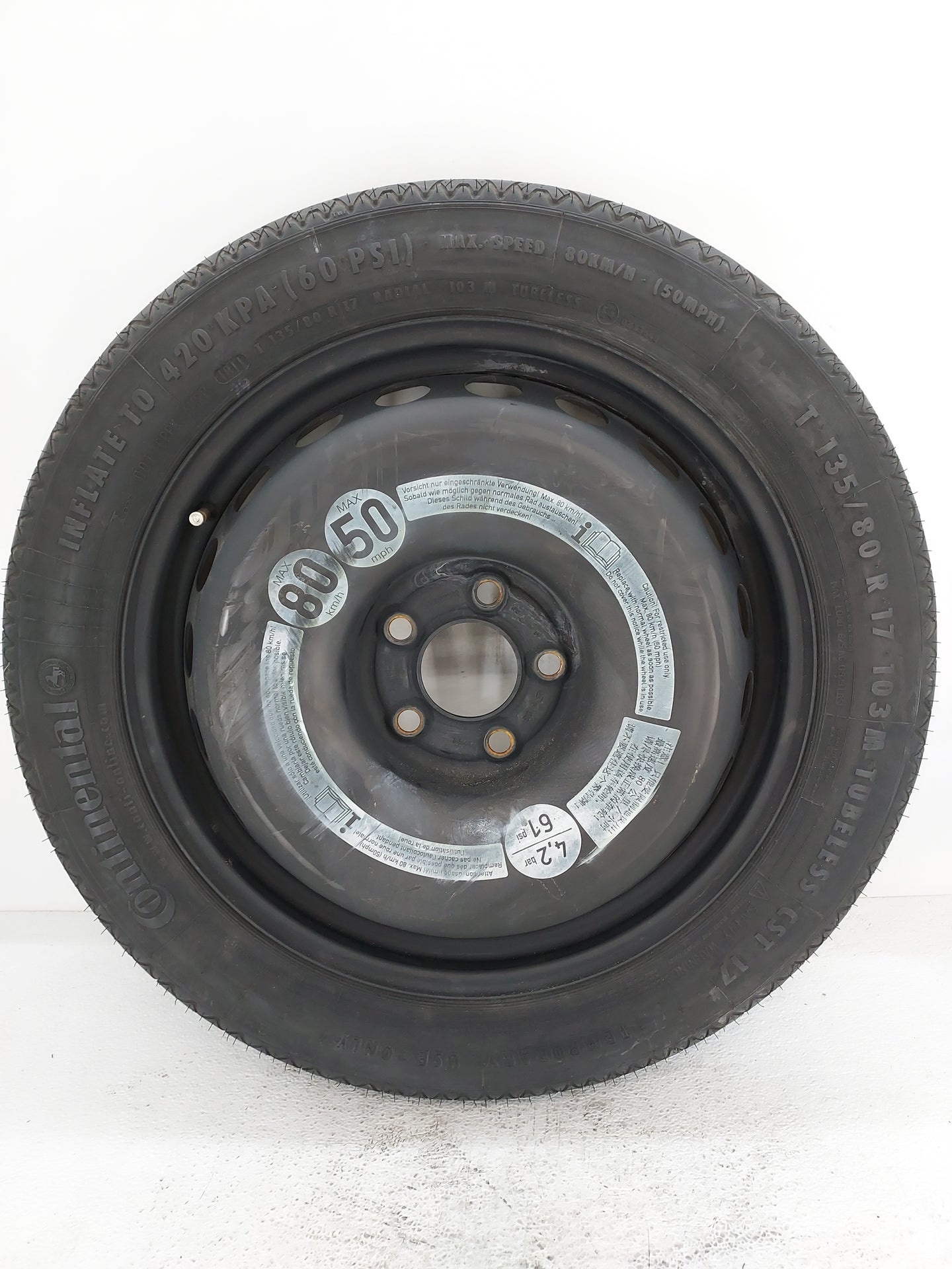 2008-2010 Bmw 535i Spare Donut Tire Wheel Rim Oem - Oemusedautoparts1.com