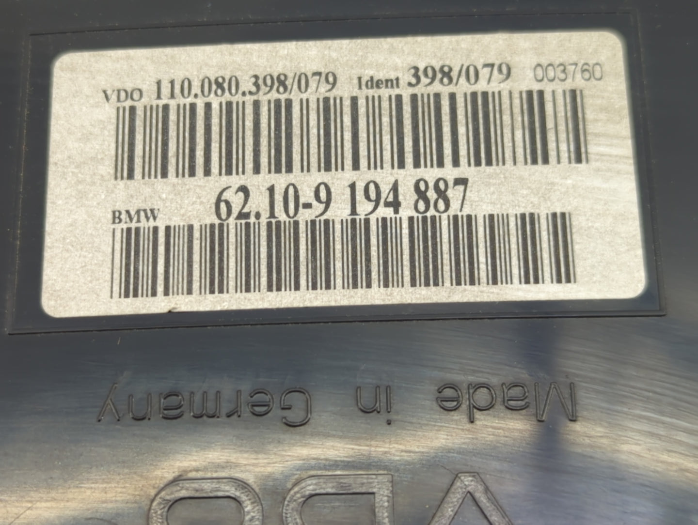 2008-2010 Bmw 535i Instrument Cluster Speedometer Gauges P/N:62.10-9 194 887 110.080.398/079 Miles:74K Fits Fits 2008 2009 2