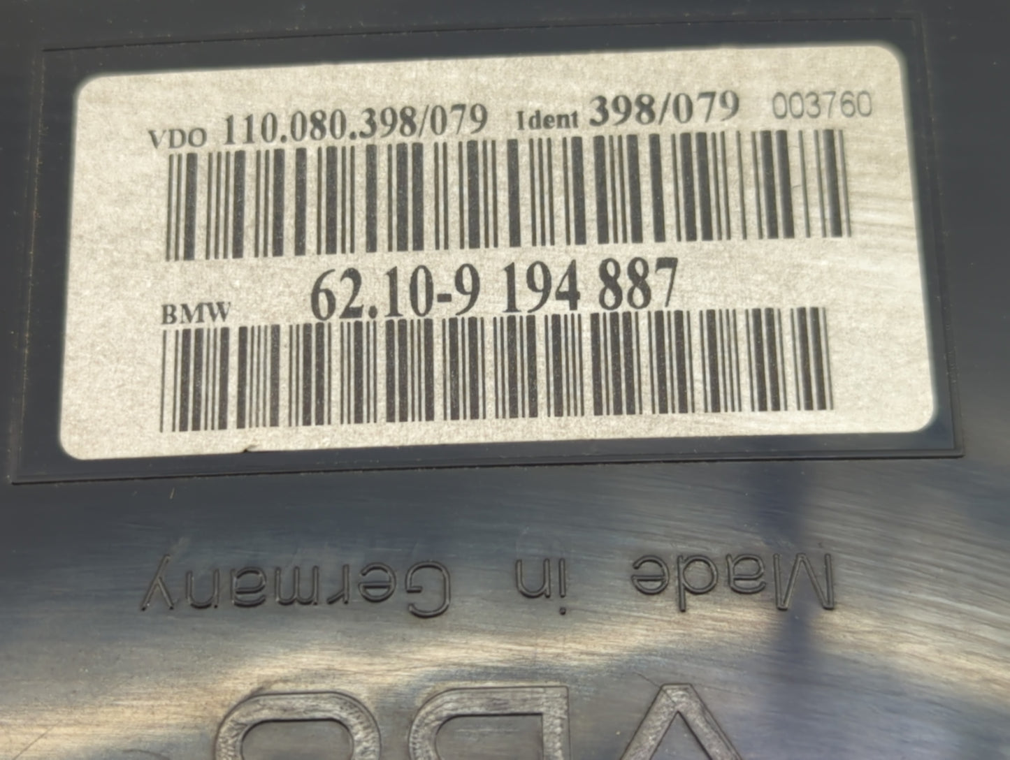 2008-2010 Bmw 535i Instrument Cluster Speedometer Gauges P/N:62.10-9 194 887 110.080.398/079 Miles:74K Fits Fits 2008 2009 2