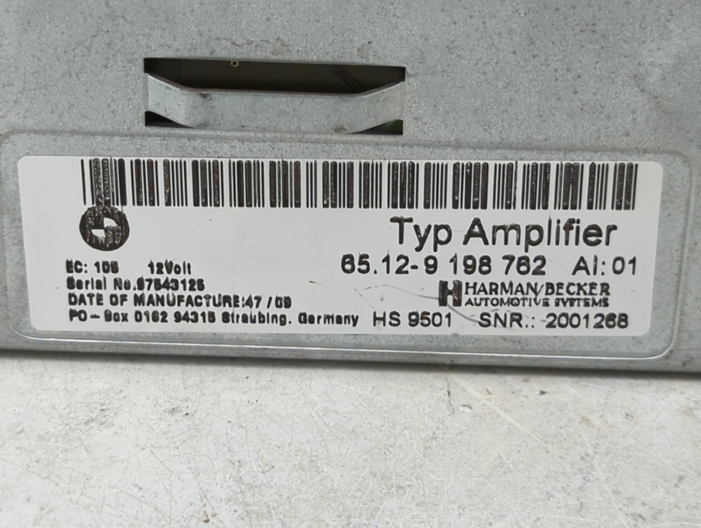 2010 Bmw 535i Radio Speaker Amplifier 65.12-9198762|9198762 - Oemusedautoparts1.com