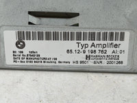 2010 Bmw 535i Radio Speaker Amplifier 65.12-9198762|9198762 - Oemusedautoparts1.com