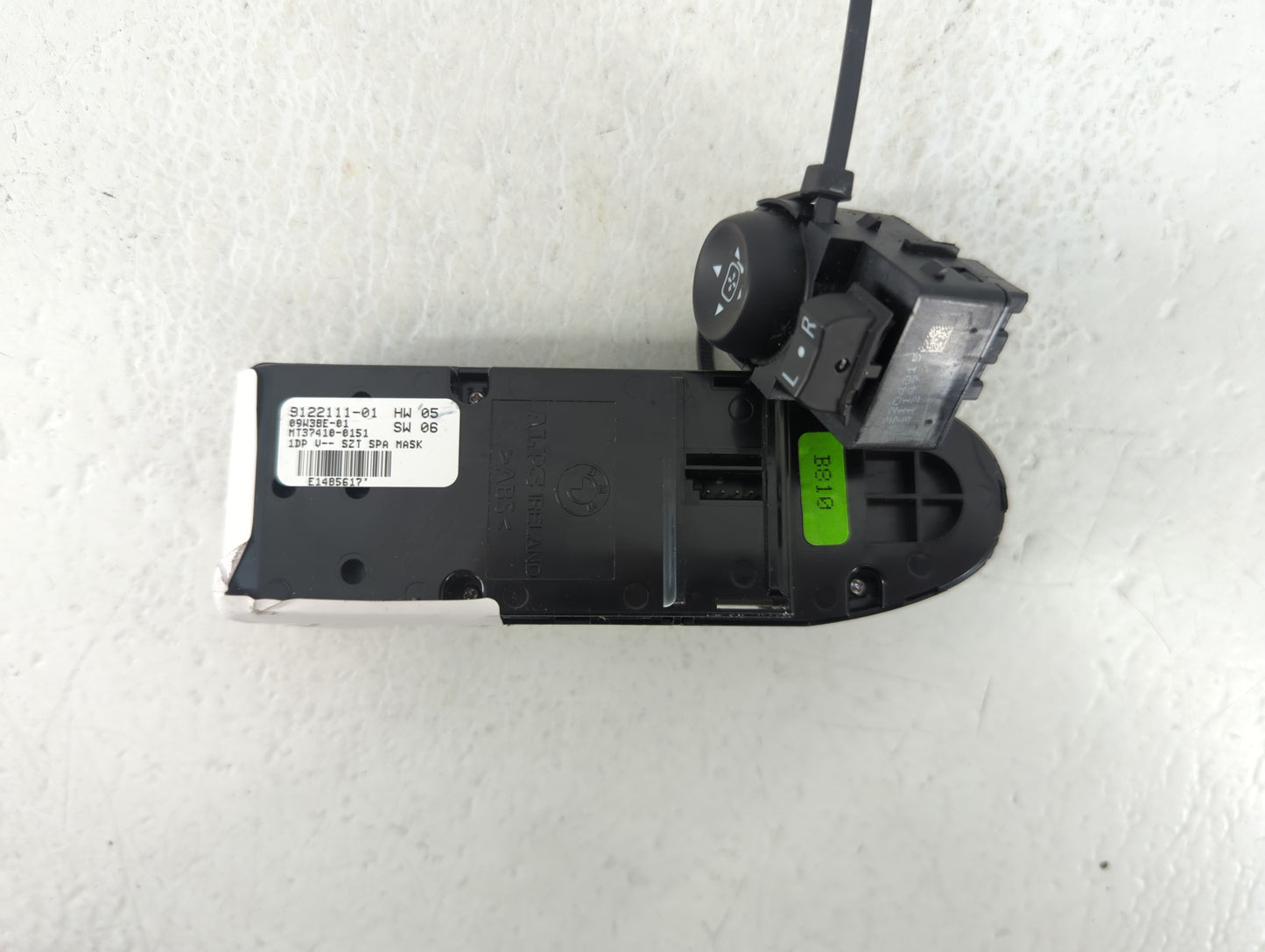 2008-2010 Bmw 535i Master Power Window Switch Replacement Driver Side Left P/N:MT37410-0151 09W38E-01 Fits OEM Used Auto Par