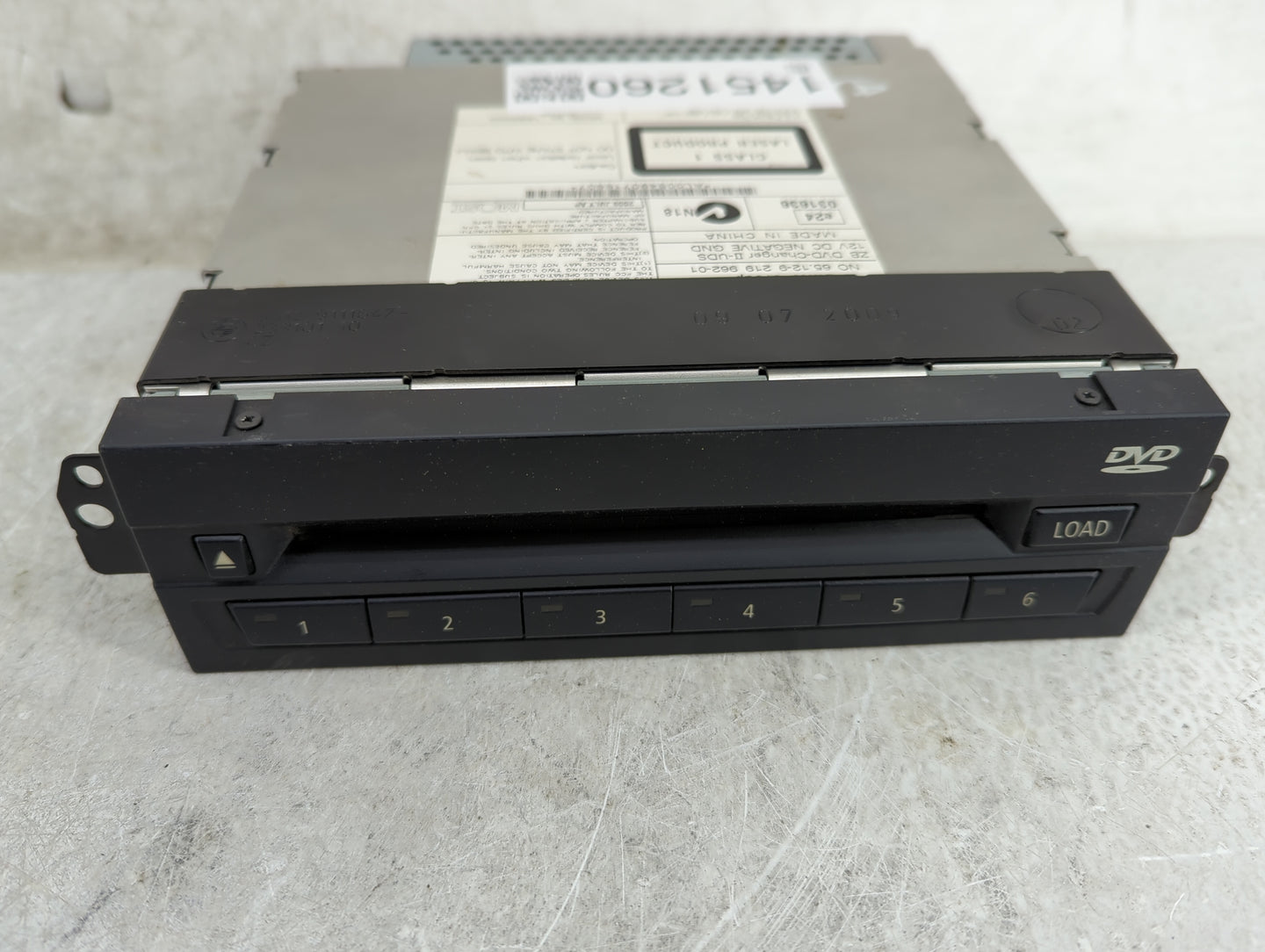 2010 Bmw 750 Radio AM FM Cd Player Receiver Replacement P/N:65.12-9 219 962-01 HEBE902A Fits OEM Used Auto Parts - Oemusedau