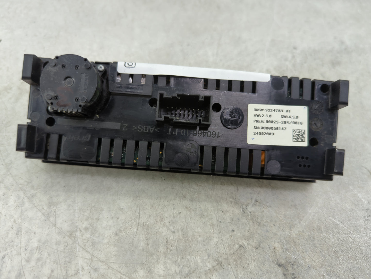 2009-2015 Bmw 750i Climate Control Module Temperature AC/Heater Replacement P/N:9224788-01 Fits OEM Used Auto Parts - Oemuse