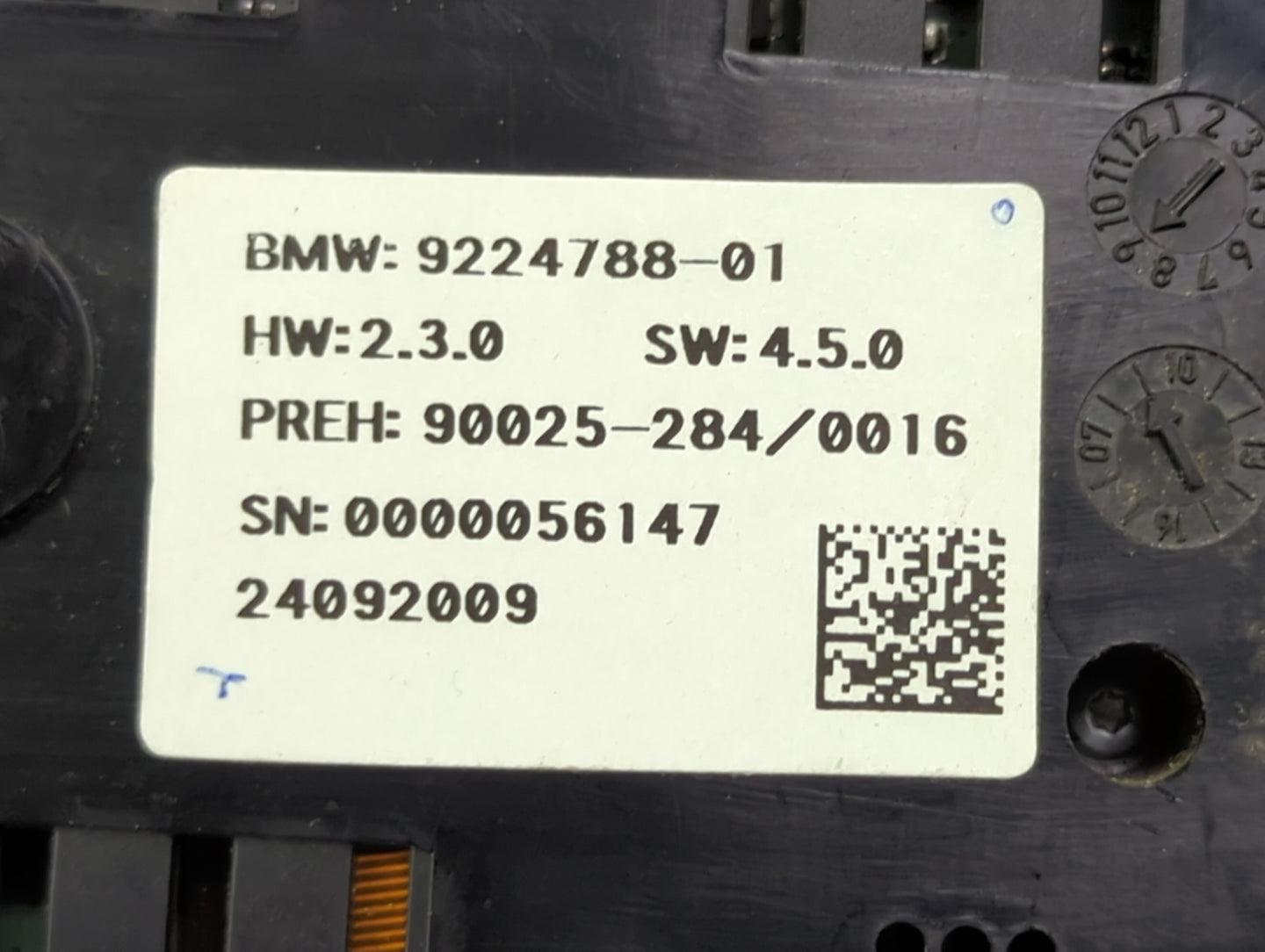 2009-2015 Bmw 750i Climate Control Module Temperature AC/Heater Replacement P/N:9224788-01 Fits OEM Used Auto Parts - Oemuse