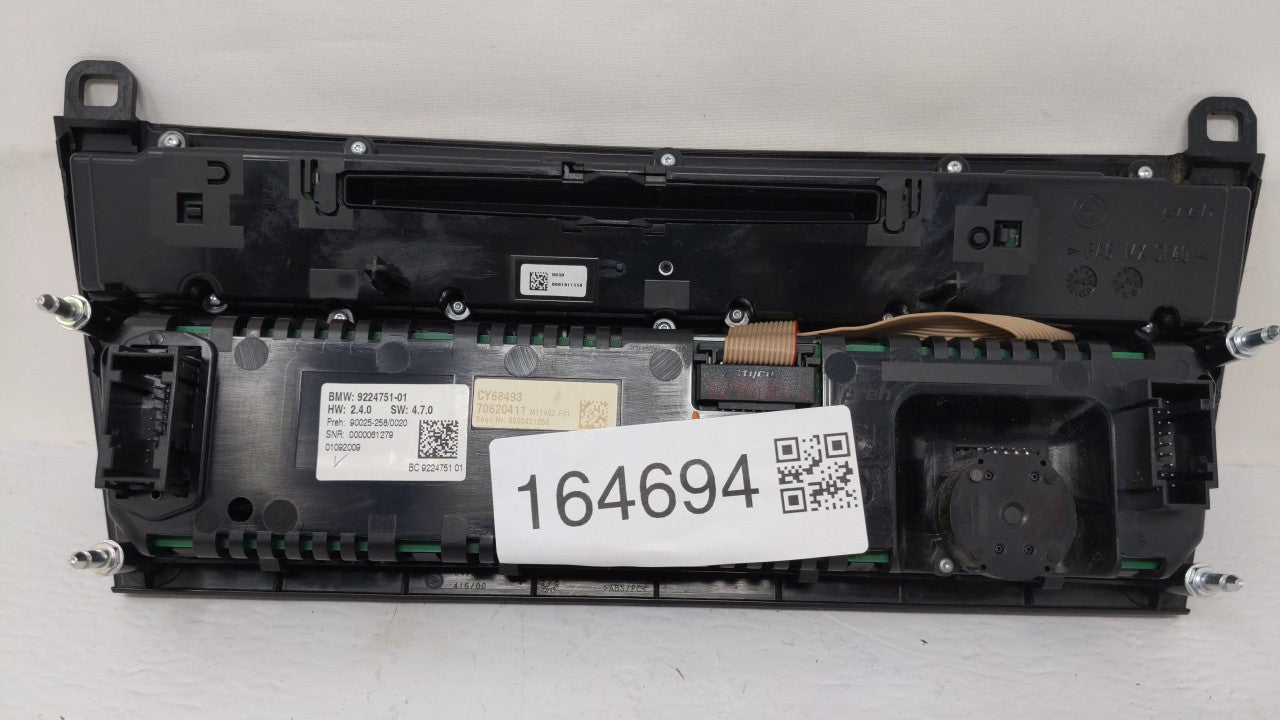 2009-2010 Bmw 750i Radio Control Panel - Oemusedautoparts1.com