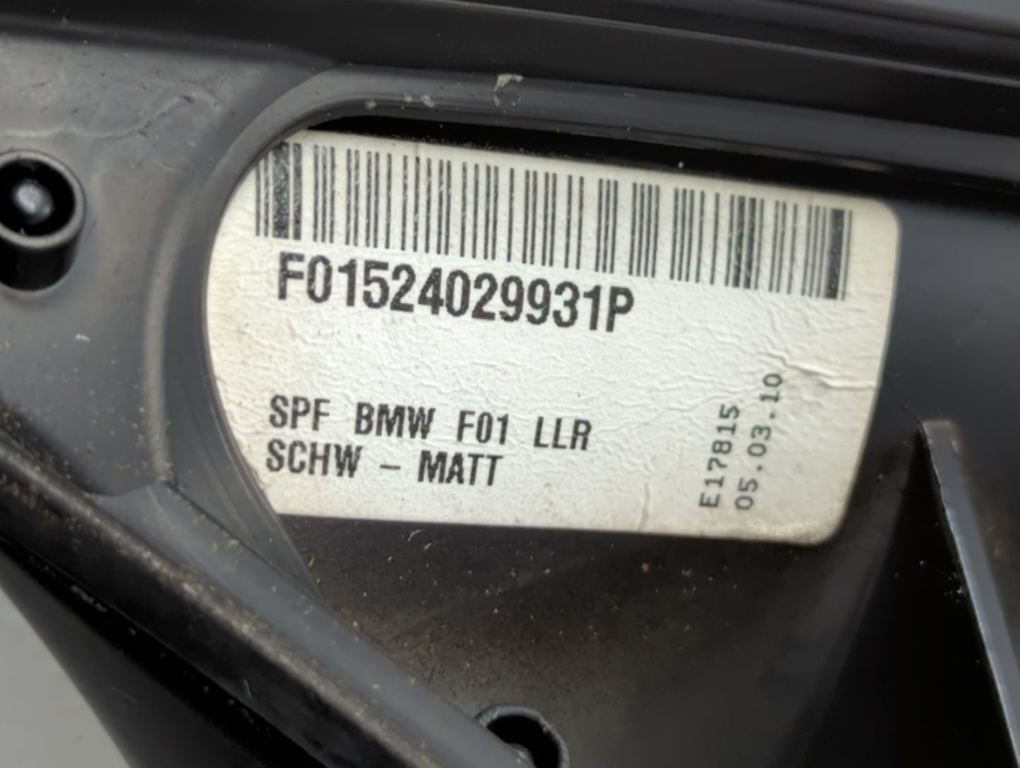 2010 Bmw 750i Driver Side View Mirror - Left Door Mirror OEM Used - Oemusedautoparts1.com